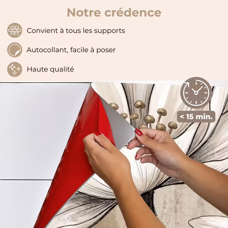 Fond de hotte - Moderne - Design - Blanc — 4
