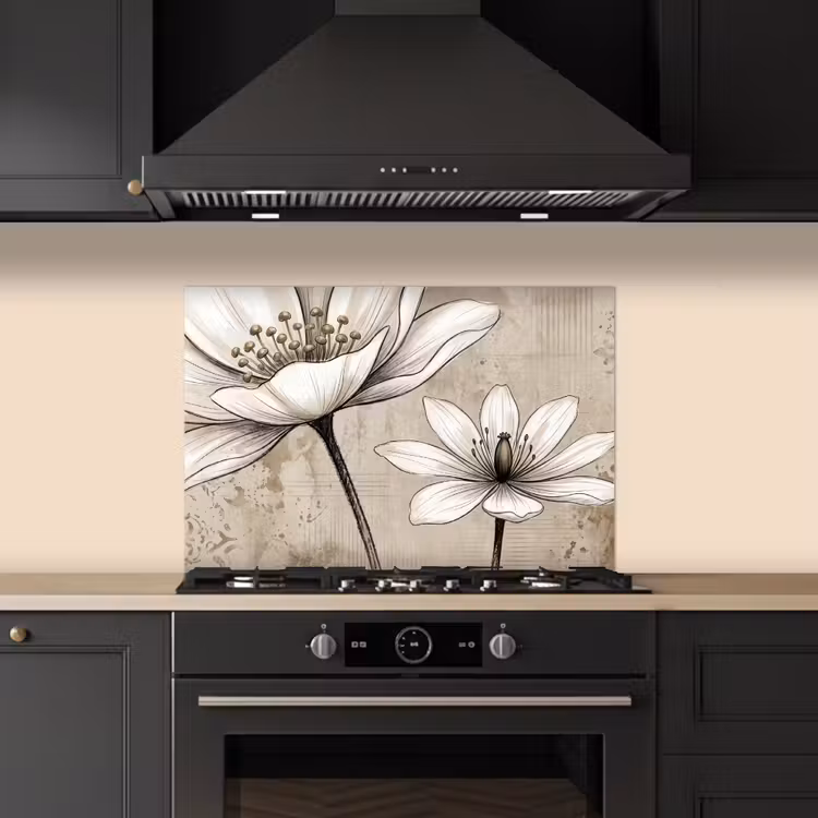 Fond de hotte - Moderne - Design - Blanc — 5