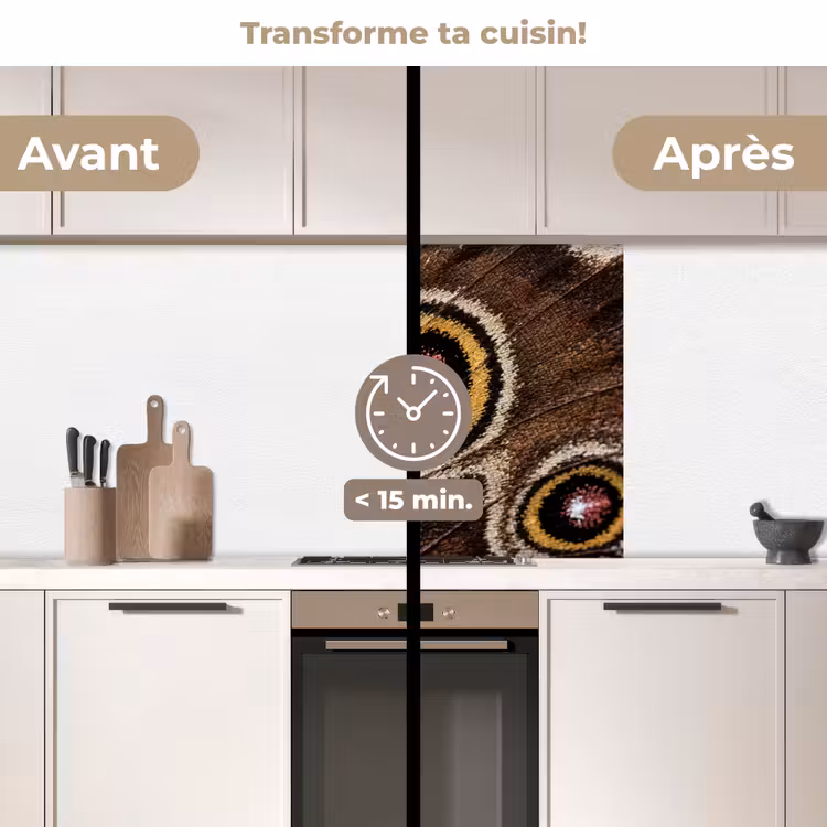 Crédence cuisine - Papillon - Aile - Abstrait — 2