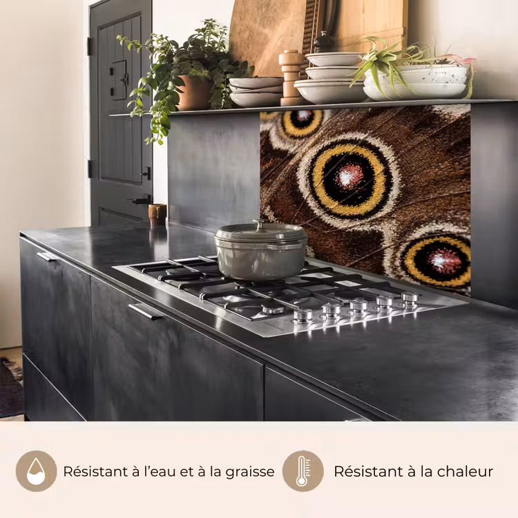 Crédence cuisine - Papillon - Aile - Abstrait — 4