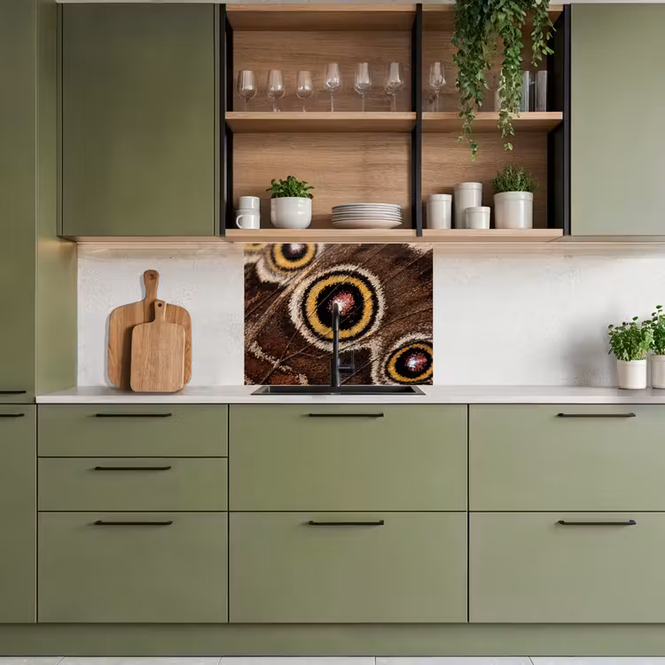 Crédence cuisine - Papillon - Aile - Abstrait — 7