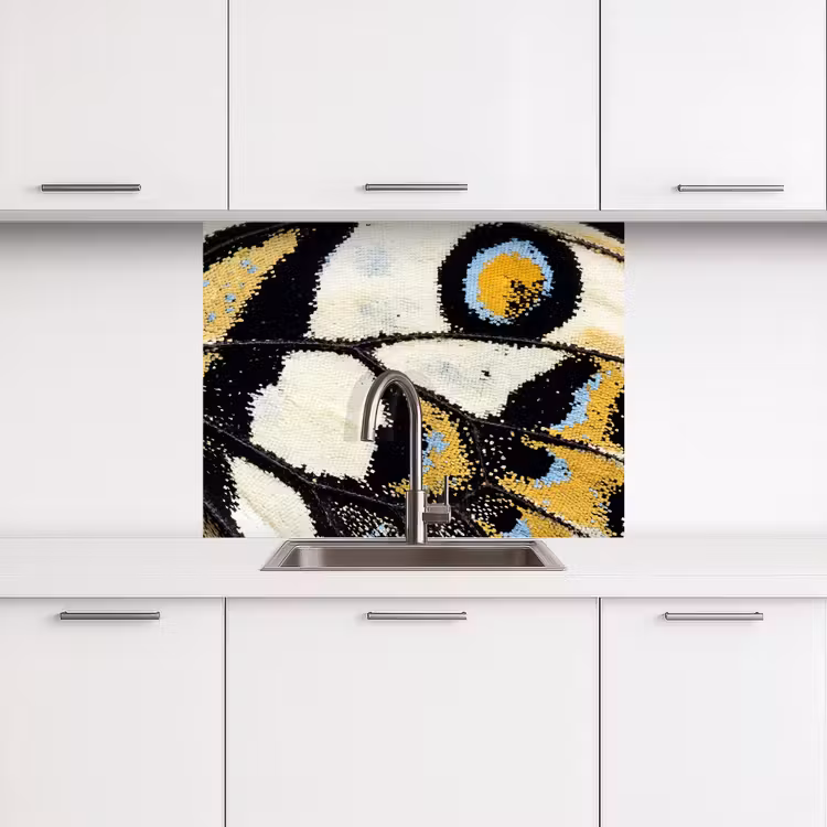 Crédence cuisine - Papillon - Aile - Jaune — 3