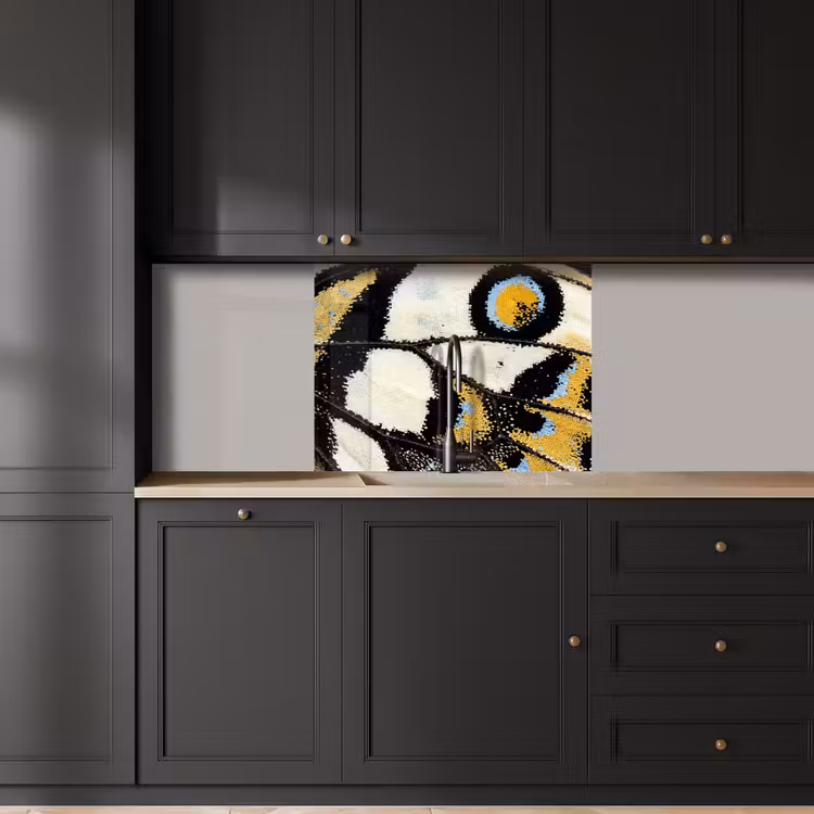Crédence cuisine - Papillon - Aile - Jaune — 5