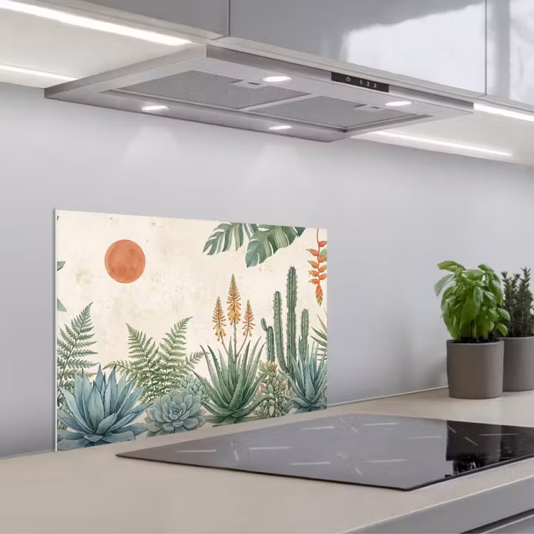 Fond de hotte - Désert - Plantes - Vert — 1