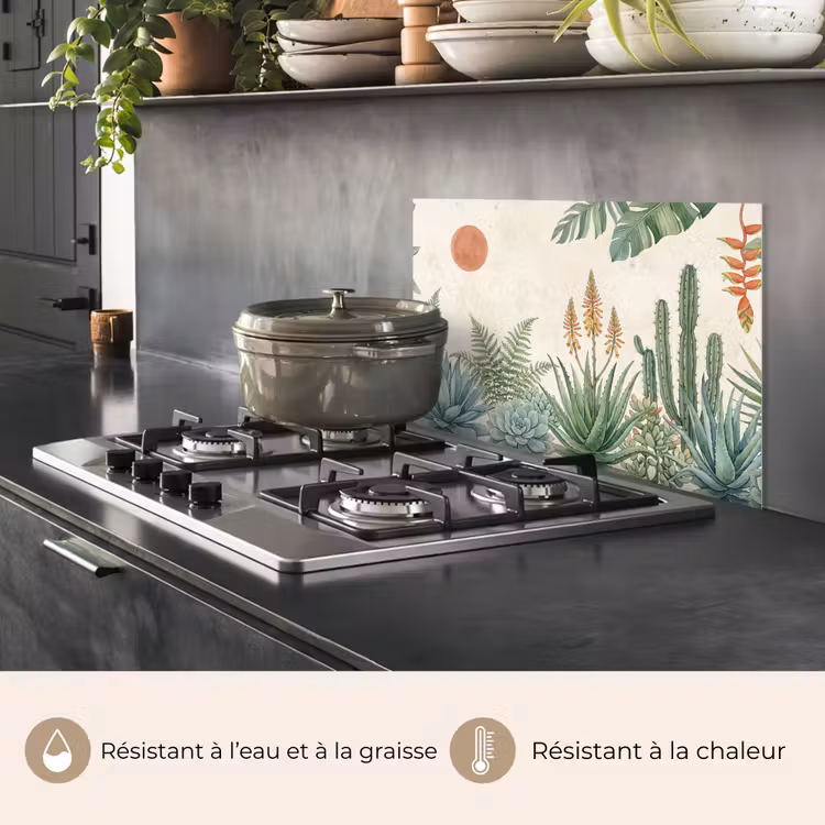 Fond de hotte - Désert - Plantes - Vert — 2