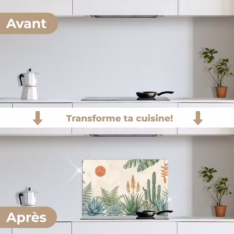 Fond de hotte - Désert - Plantes - Vert — 7