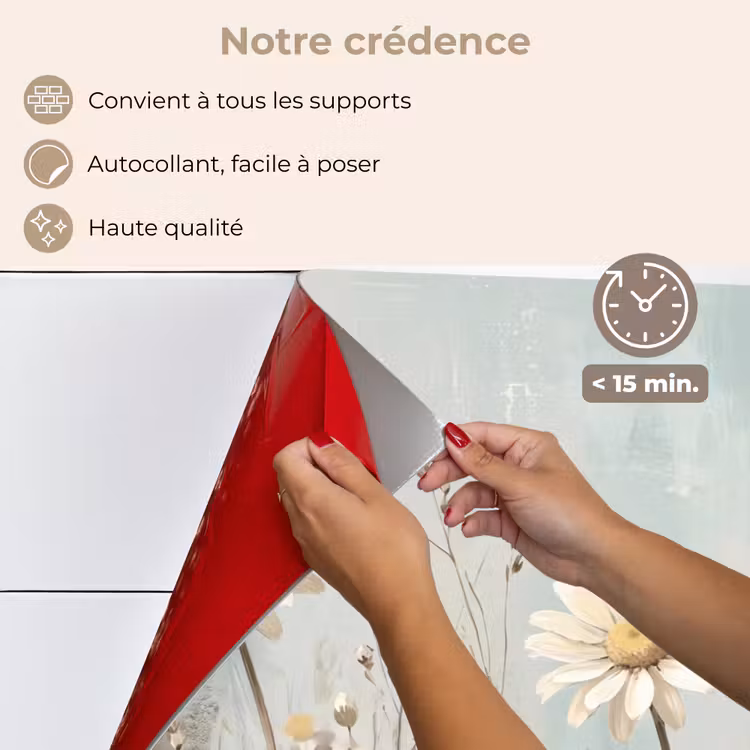 Fond de hotte - Marguerite - Illustration - Blanc — 4