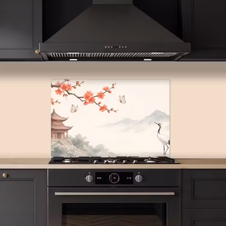 Fond de hotte - Grue - Asie - Classique — 5