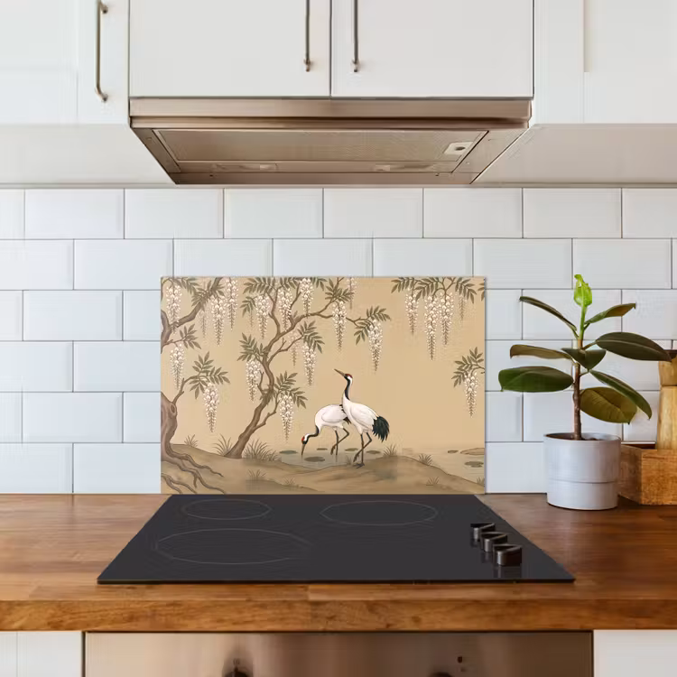 Fond de hotte - Grue - Eau - Beige — 3