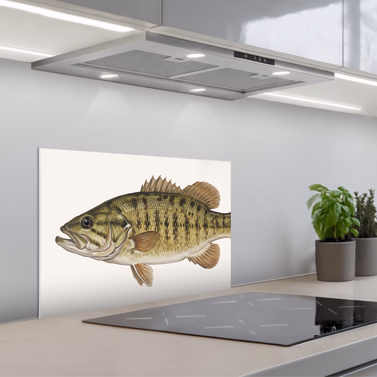 Fond de hotte - Poisson - Nature - Vintage — 1