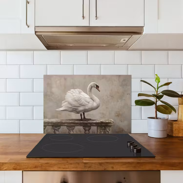 Fond de hotte - Cygne - Elégant - Animaux - Blanc — 3