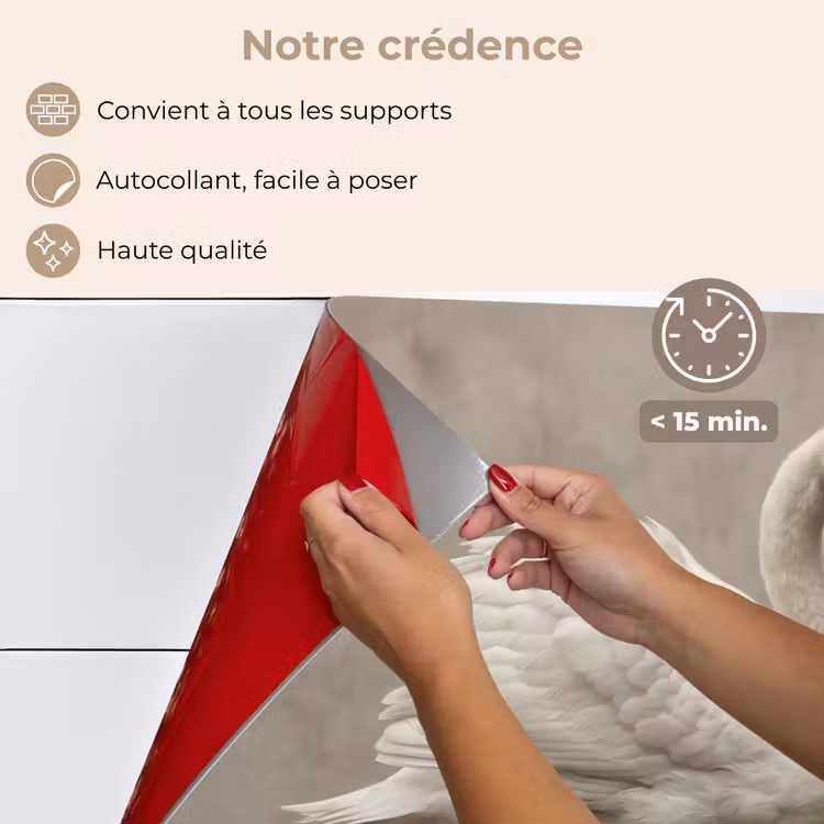 Fond de hotte - Cygne - Elégant - Animaux - Blanc — 4