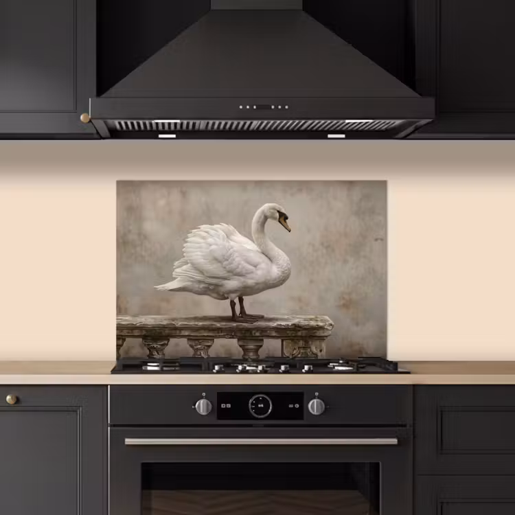Fond de hotte - Cygne - Elégant - Animaux - Blanc — 5