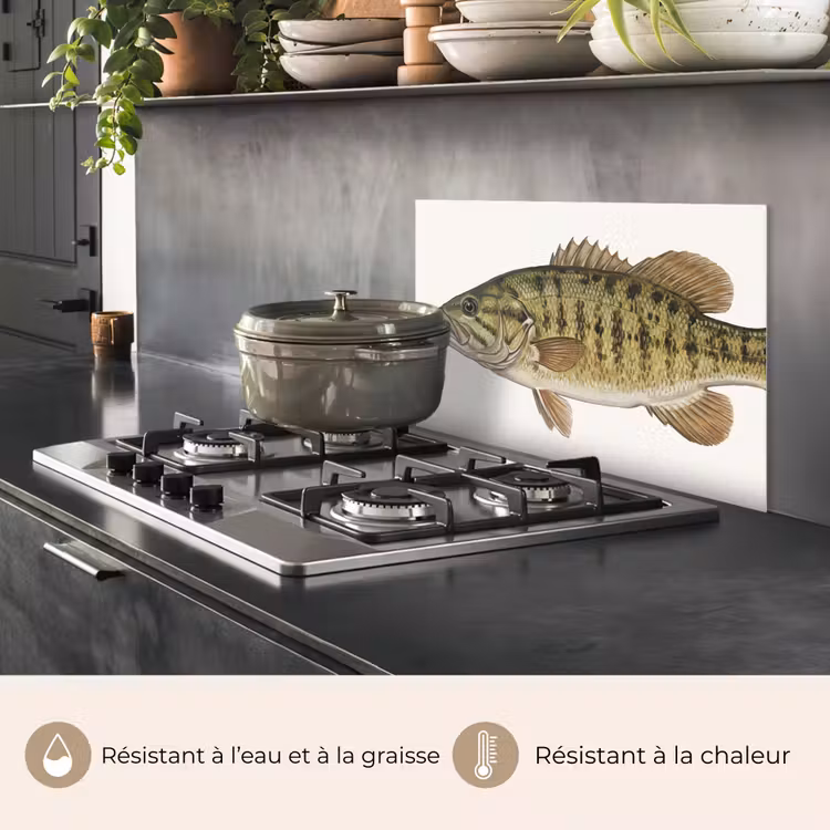 Fond de hotte - Poisson - Nature - Vintage — 2