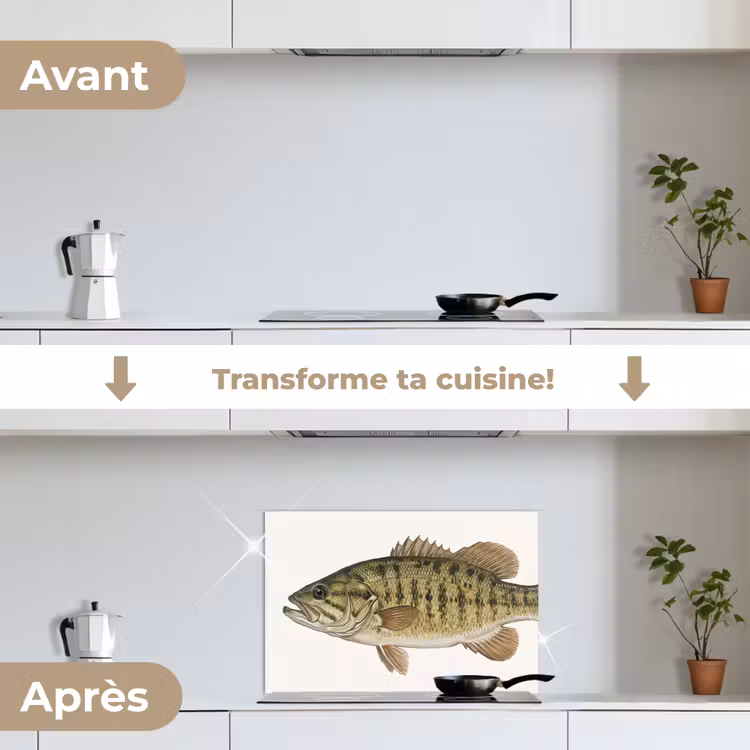 Fond de hotte - Poisson - Nature - Vintage — 7