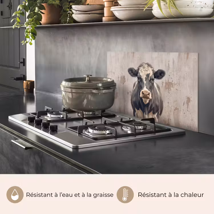 Fond de hotte - Vache - Portrait - Animaux - Moderne — 2