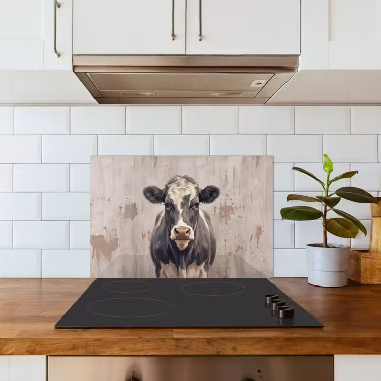 Fond de hotte - Vache - Portrait - Animaux - Moderne — 3