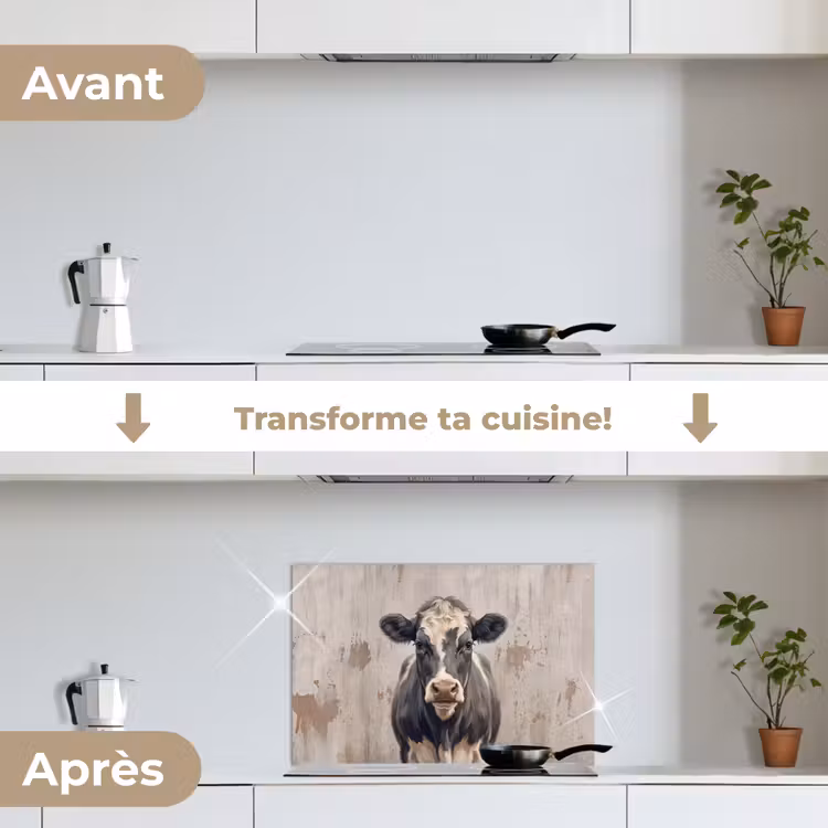 Fond de hotte - Vache - Portrait - Animaux - Moderne — 7