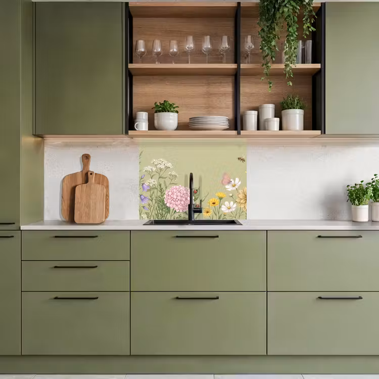 Crédence cuisine - Botanique - Floral - Coloré — 7