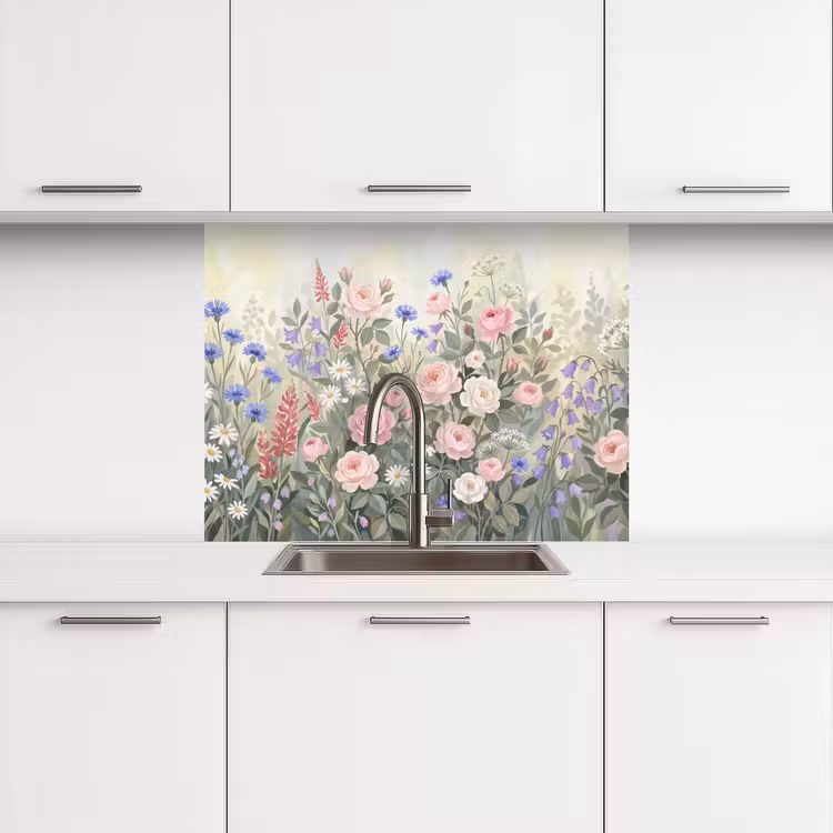 Crédence cuisine - Fleurs - Jardin - Nature - Coloré — 3