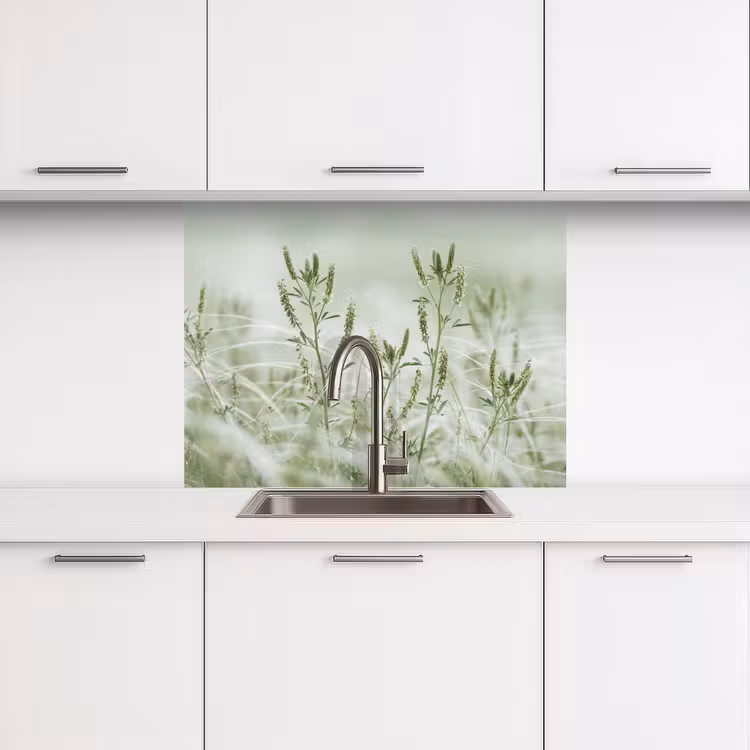 Crédence cuisine - Herbes - Minimaliste - Vert — 3
