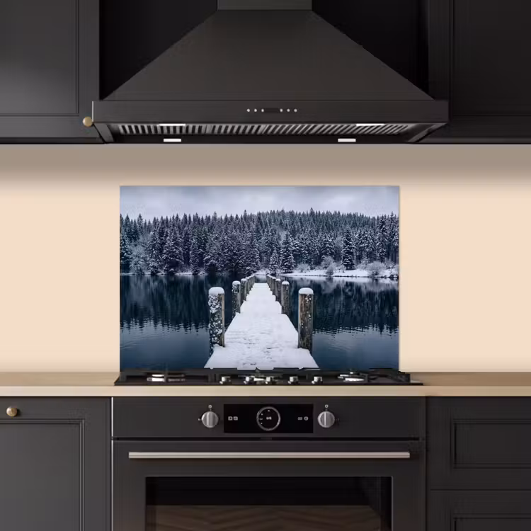 Fond de hotte - Jetée - Lac - Neige - Montagnes - Reposant — 5
