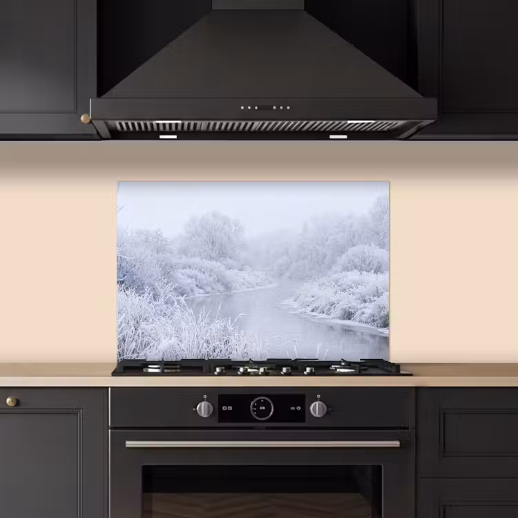 Fond de hotte - Rivière - Neige - Forêt - Hiver - Scénique — 5