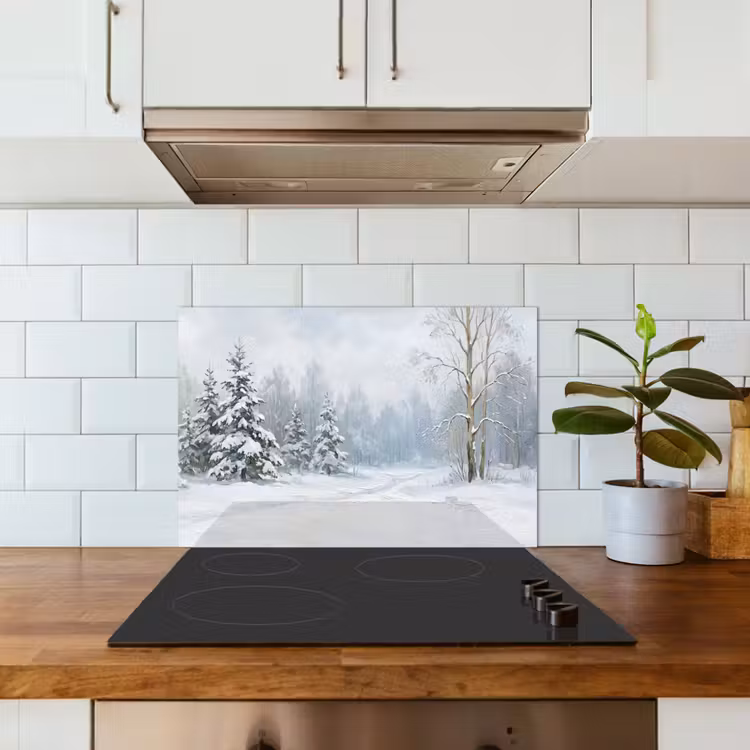 Fond de hotte - Sentier forestier - Pin - Neige - Hiver - Reposant — 3