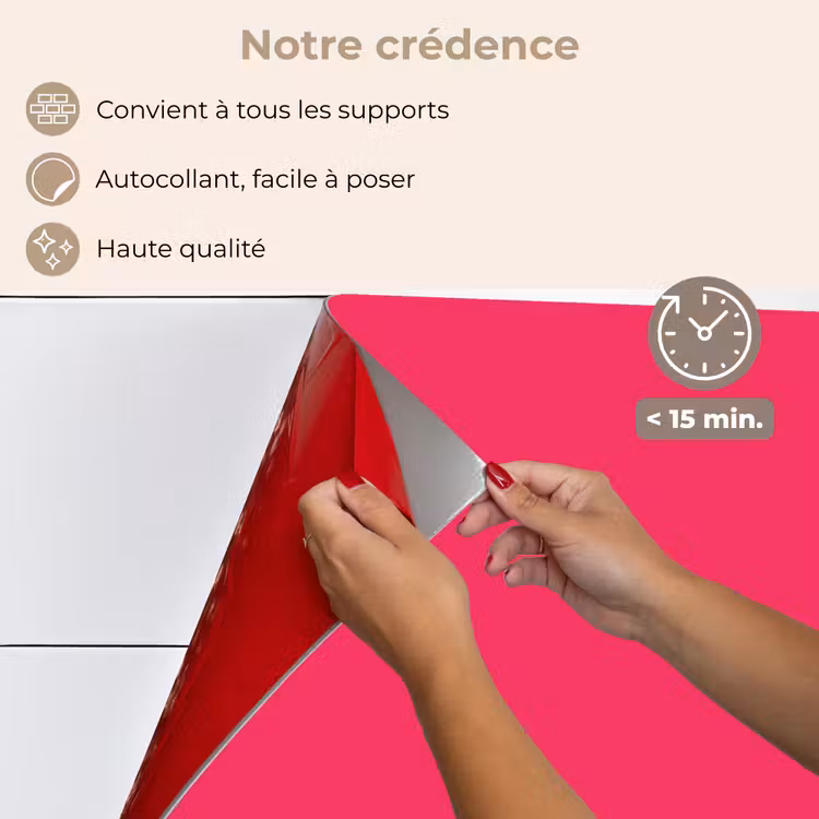 Fond de hotte - Carmine - Couleurs - Palette - Rose — 4