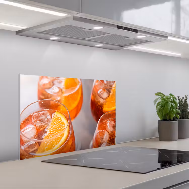 Fond de hotte - Boisson - Orange - Glace - Été - Orange — 1