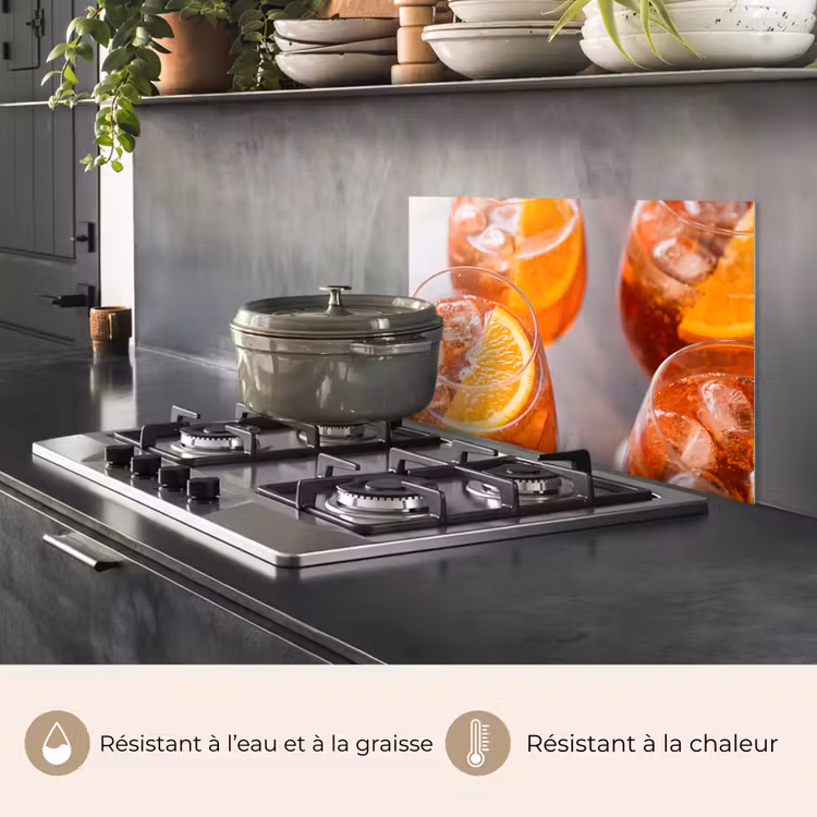 Fond de hotte - Boisson - Orange - Glace - Été - Orange — 2