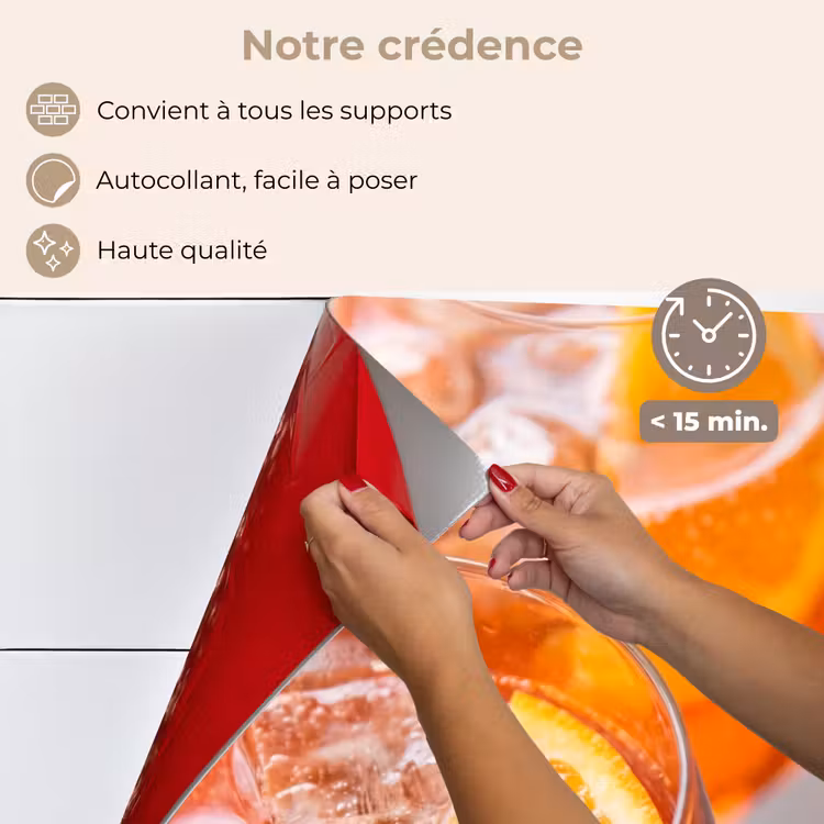 Fond de hotte - Boisson - Orange - Glace - Été - Orange — 4
