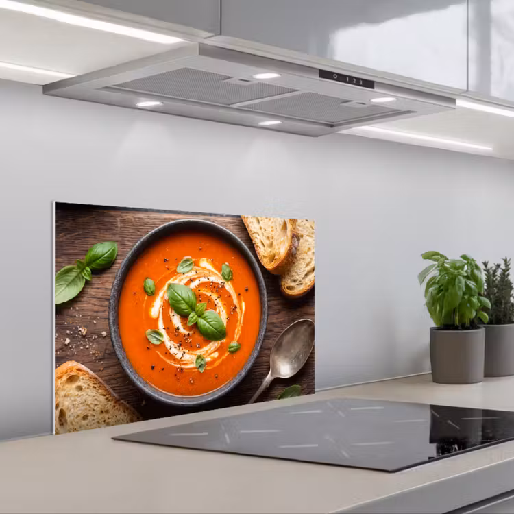 Fond de hotte - Cuisine - Soupe - Basilic - Rustique - Rouge — 1