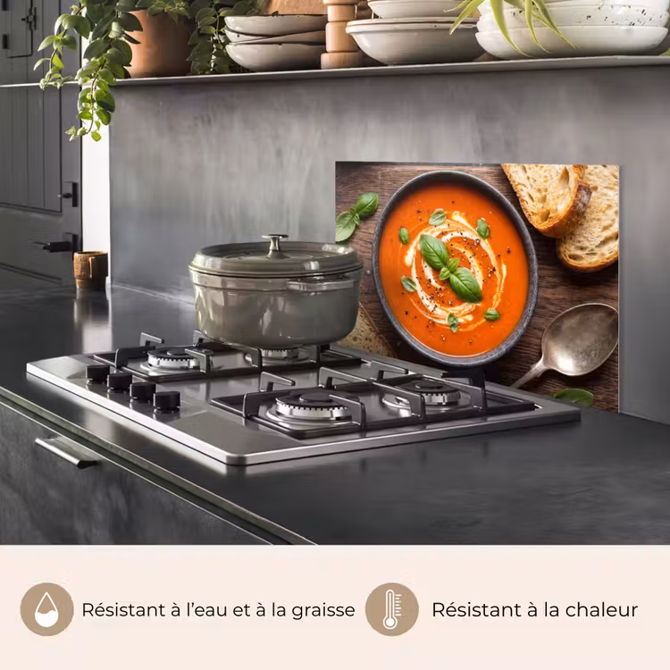 Fond de hotte - Cuisine - Soupe - Basilic - Rustique - Rouge — 2