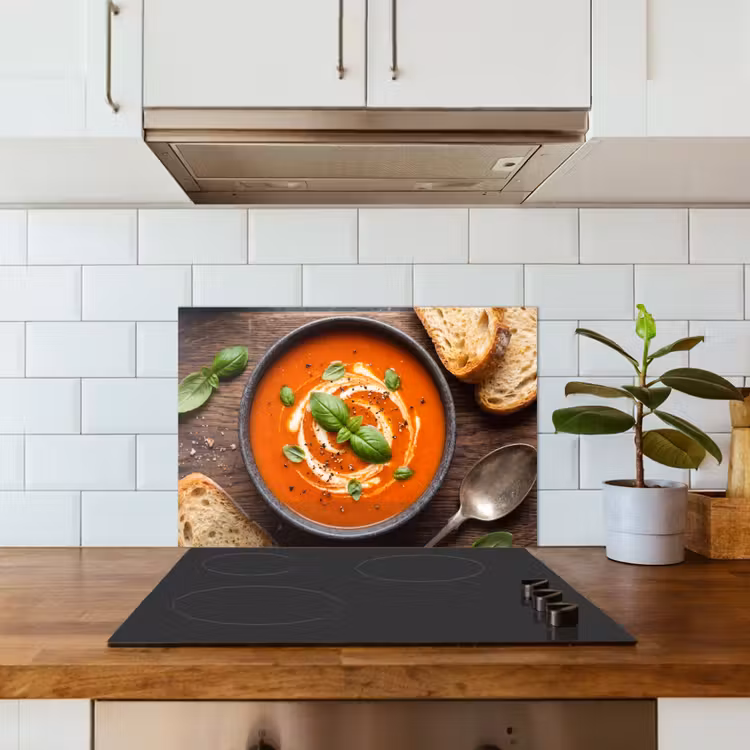 Fond de hotte - Cuisine - Soupe - Basilic - Rustique - Rouge — 3