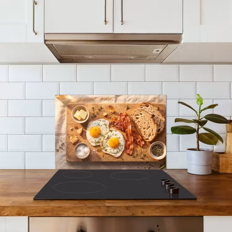 Fond de hotte - Nourriture - Petit-déjeuner - Bois - Rustique - Jaune — 3