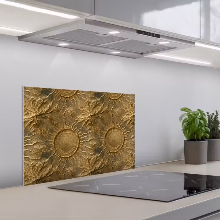 Fond de hotte - Soleil - Relief - Antiquité - Or — 1