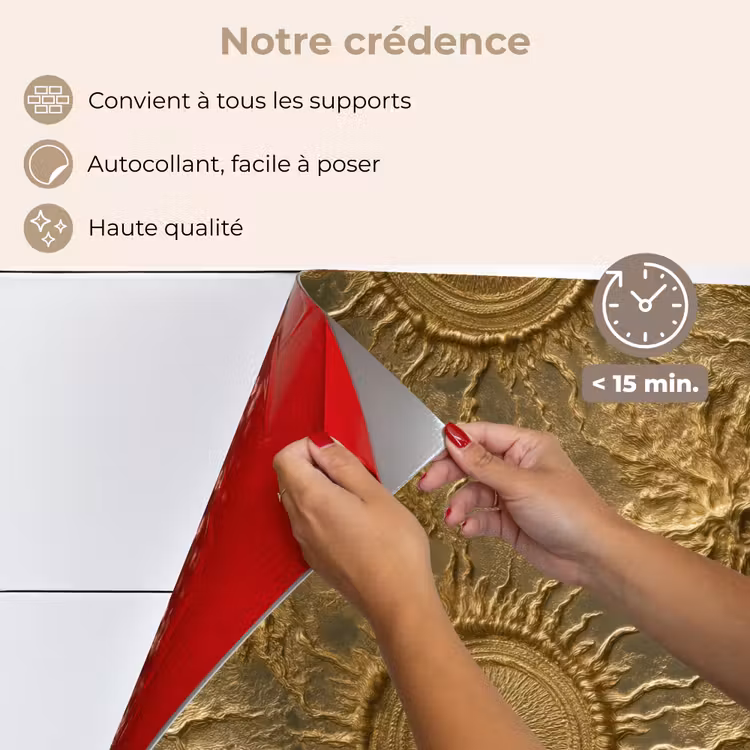 Fond de hotte - Soleil - Relief - Antiquité - Or — 4