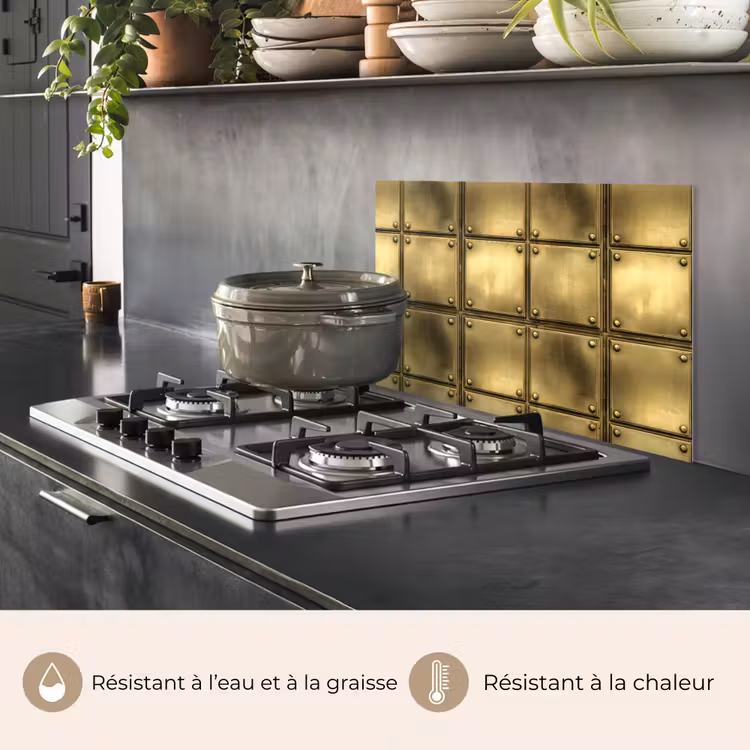 Fond de hotte - Disques - Industriel - Robuste - Or — 2