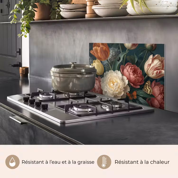 Fond de hotte - Fleurs - Bouquet - Nature - Classique - Sombre — 2
