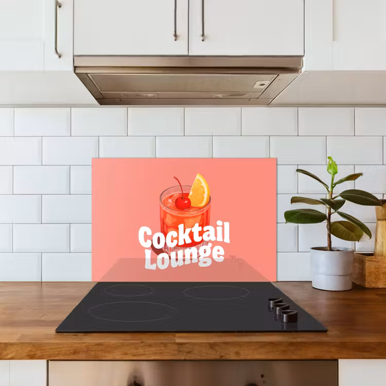 Fond de hotte - Cocktail Lounge - Verre - Corail — 3