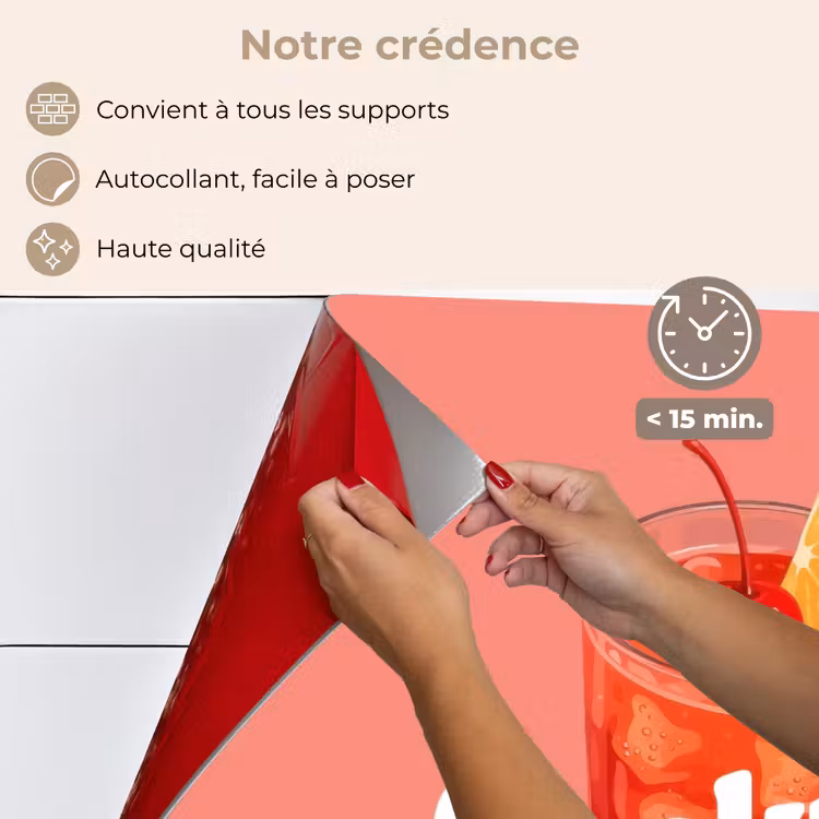 Fond de hotte - Cocktail Lounge - Verre - Corail — 4