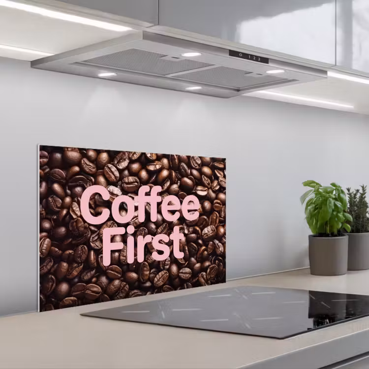 Fond de hotte - Coffee First - Grains de café - Rose — 1