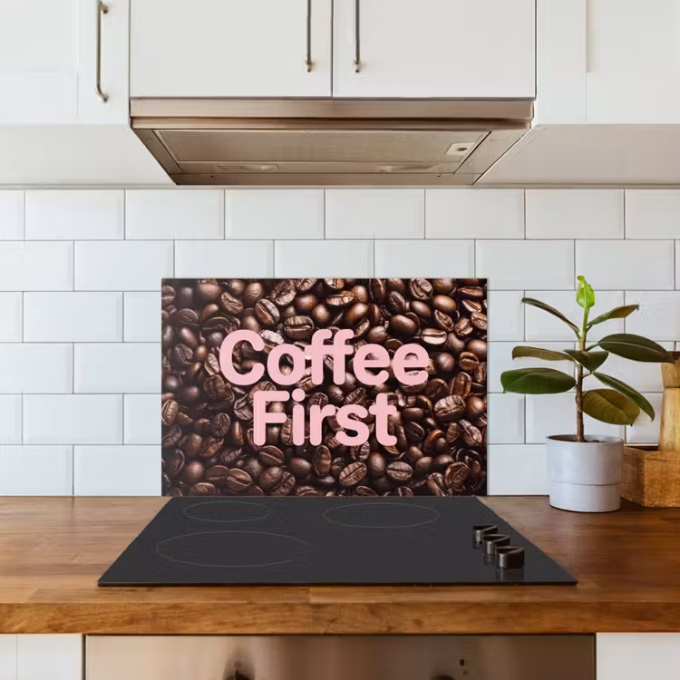 Fond de hotte - Coffee First - Grains de café - Rose — 3