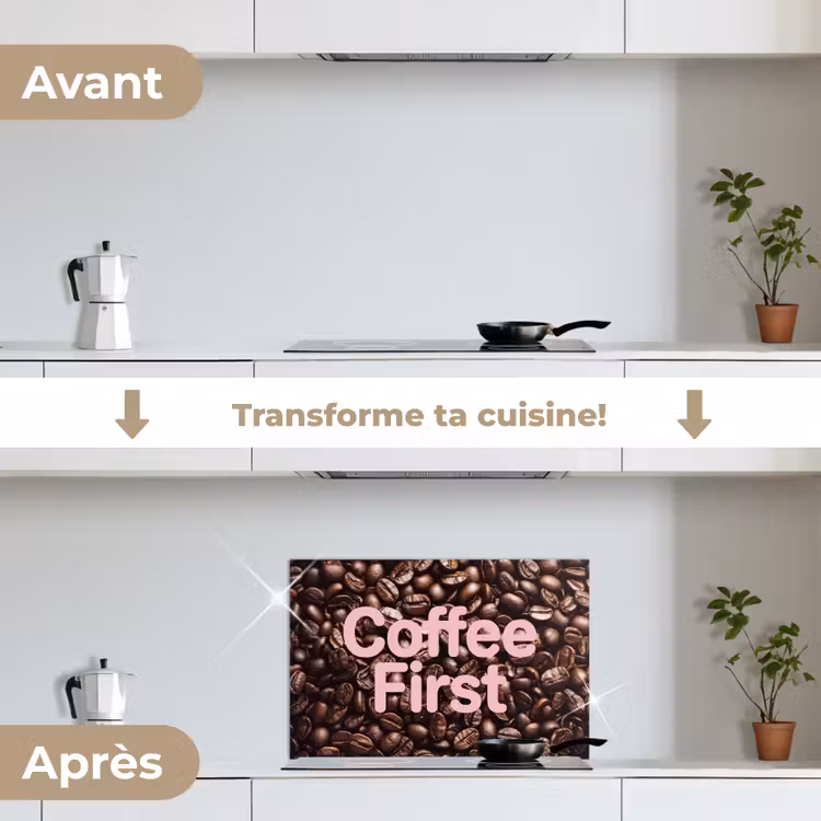 Fond de hotte - Coffee First - Grains de café - Rose — 7