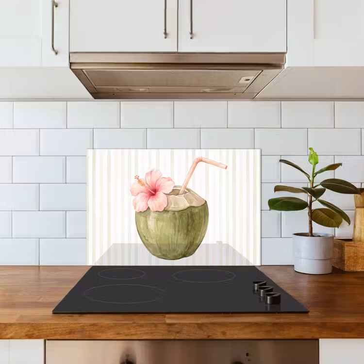 Fond de hotte - Noix de coco - Boisson - Tropical - Illustration - Été — 3