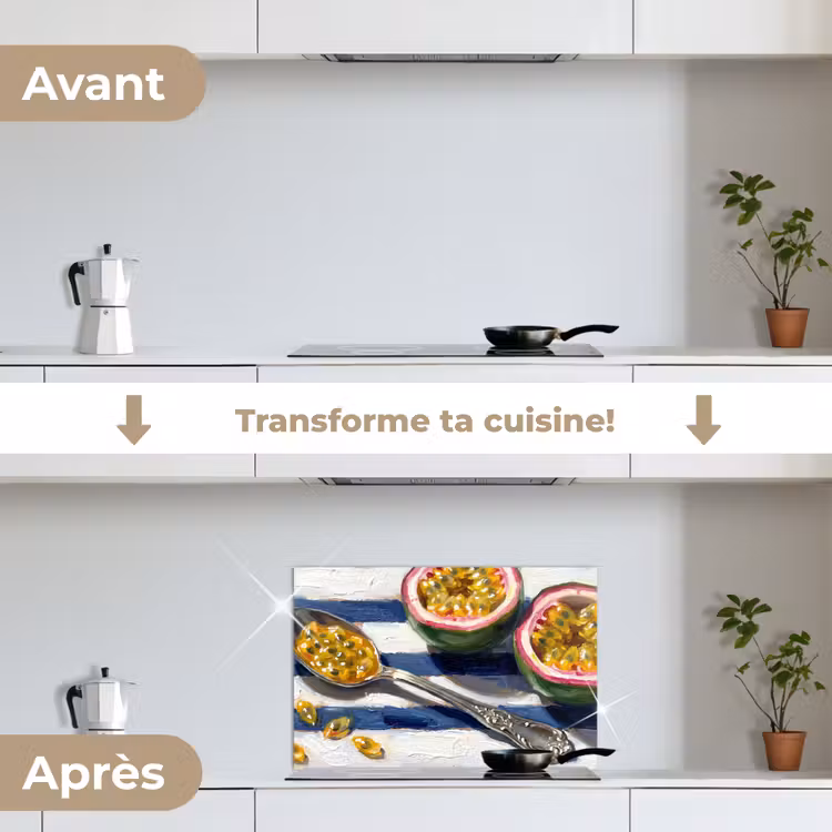 Fond de hotte - Cuisine - Fruit de la passion - Tropicale - Moderne - Colorée — 7