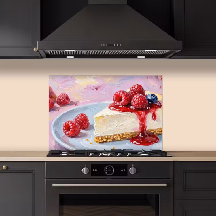 Fond de hotte - Nourriture - Cheesecake - Baies - Abstrait - Rose — 5