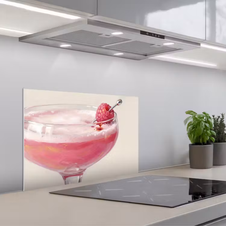 Fond de hotte - Cocktail - Framboise - Boisson - Moderne - Rose — 1