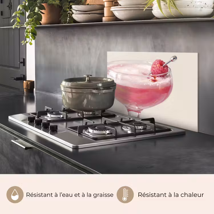 Fond de hotte - Cocktail - Framboise - Boisson - Moderne - Rose — 2